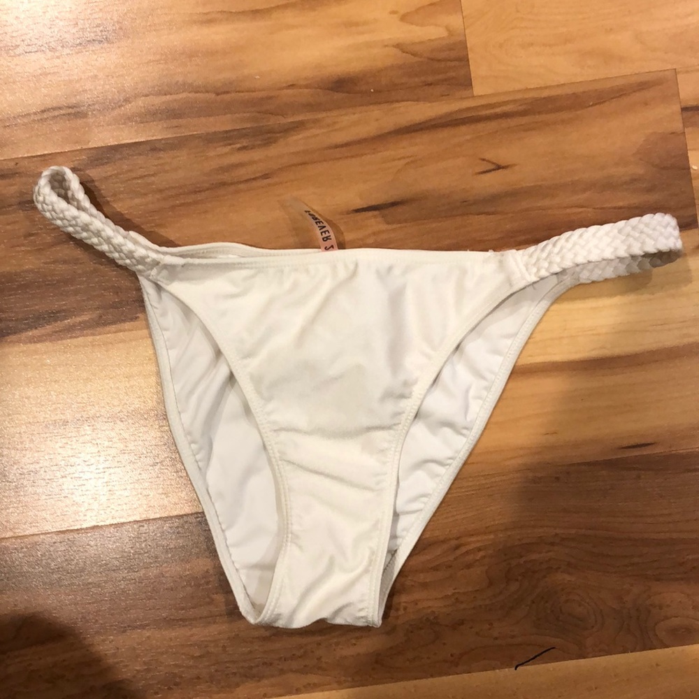 White bikini bottom